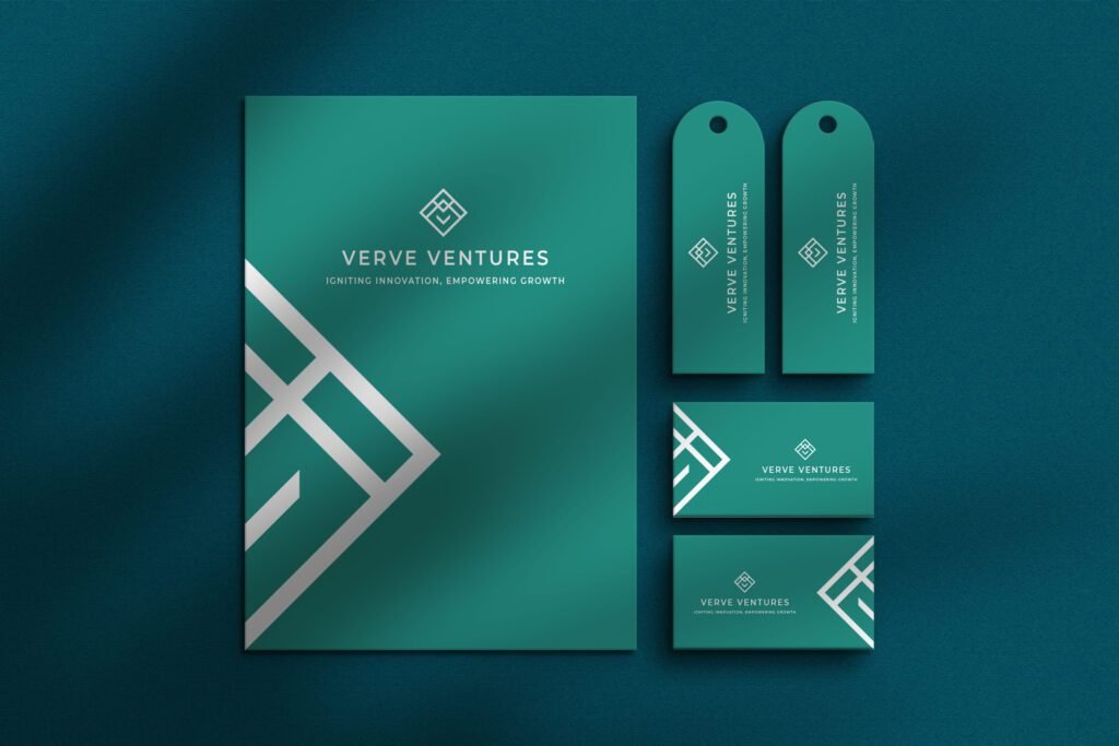 Nkzt creative agency collateral design for verve ventures brand